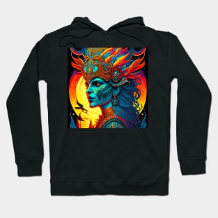 "Psychedelic Haunts: Unique and Colorful Halloween Horrors" Hoodie